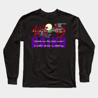 Full Moon HAIKU Long Sleeve T-Shirt